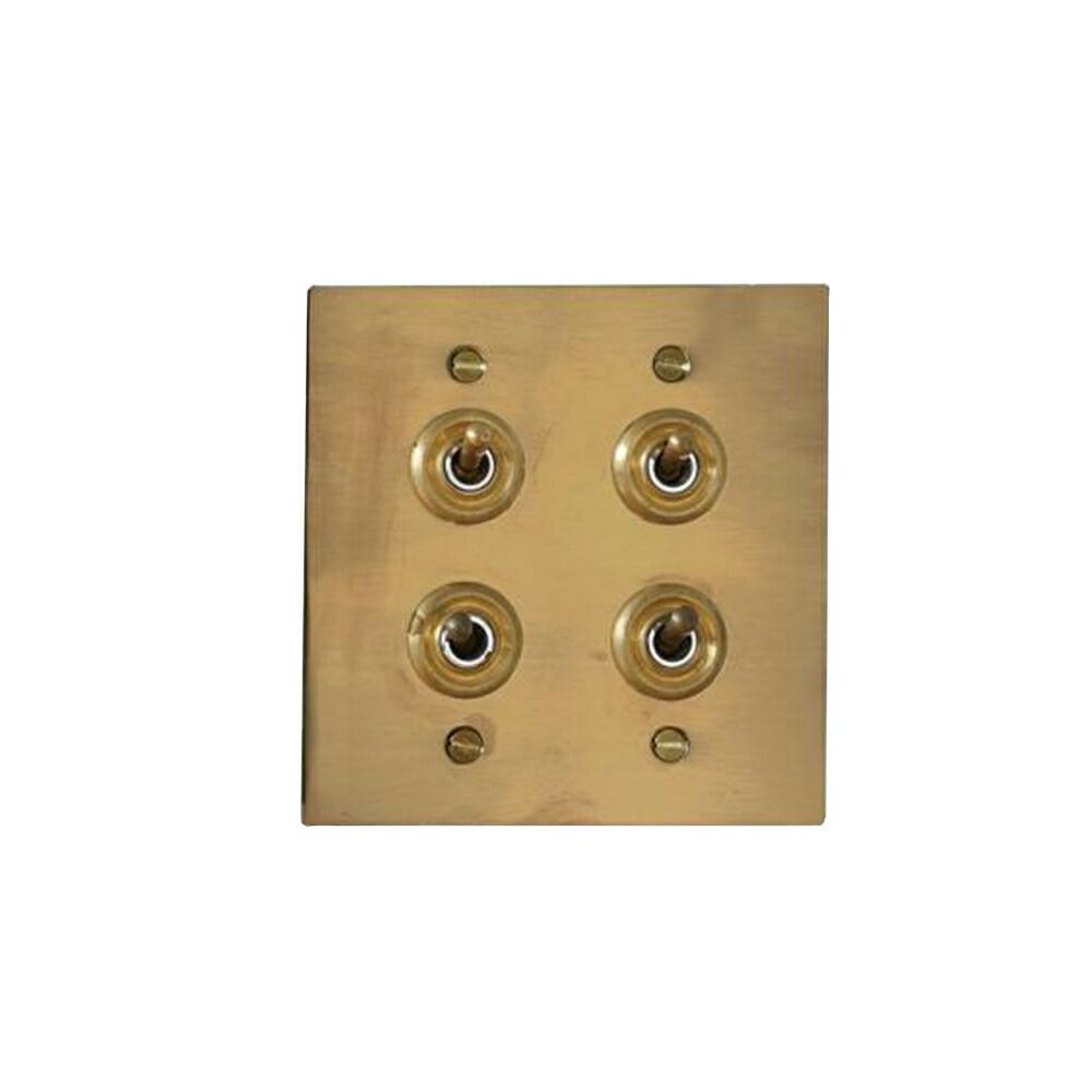 真鍮プレート 4スイッチ アクシス（AXCIS） | ヤマソロ公式