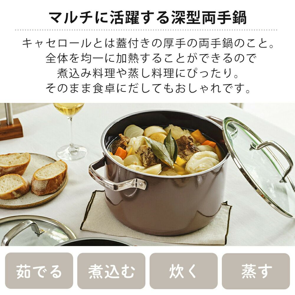 WMF フュージョンテック ミネラル ハイキャセロール 20cm