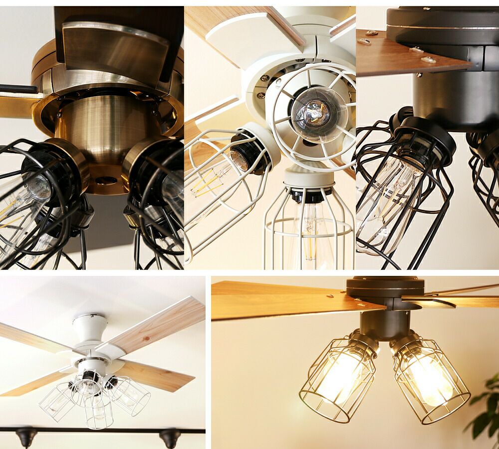 シーリングファン 4灯 LED対応 JE-CF003 ジャヴァロエル | ヤマソロ公式