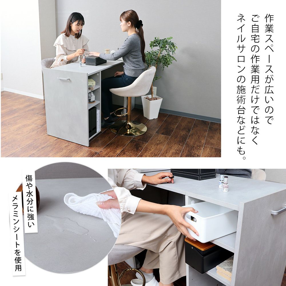 収納型デスク Rawr グレー 新品未使用 楽天市場】【1年保証&当店限定特典付】デスク パソコンデスク 収納型