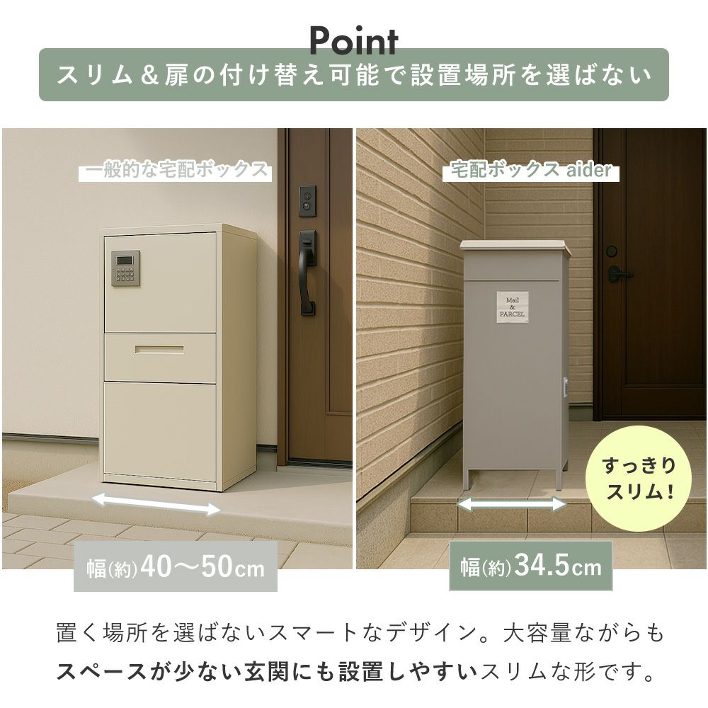 宅配ボックス ポスト一体型 aider(エイダー) ヤマソロ | ヤマソロ公式