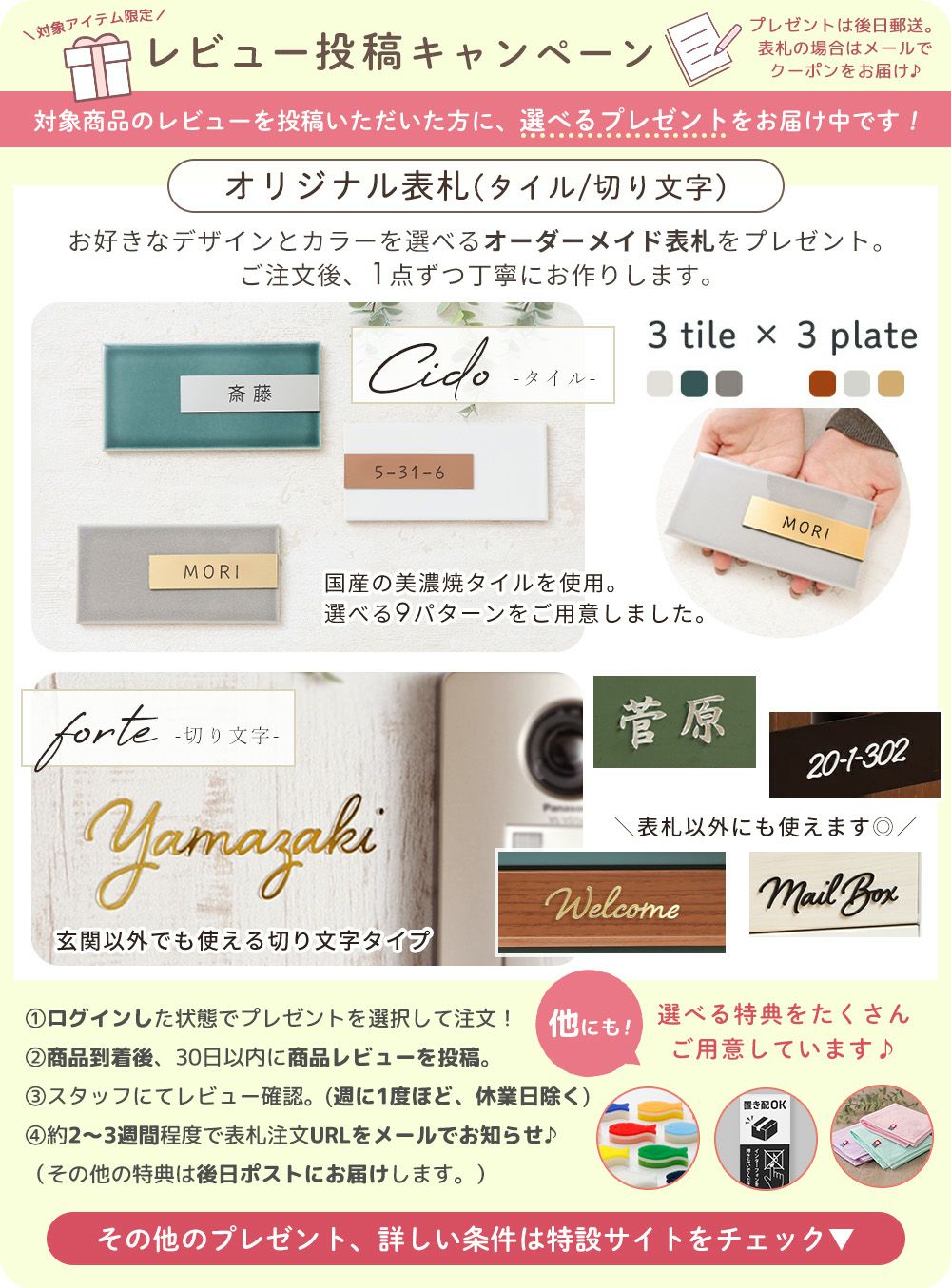 レビュー投稿キャンペーン