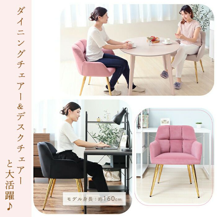 ダイニングチェアー Neige french(ネージュフレンチ) 1脚 2脚セット 4
