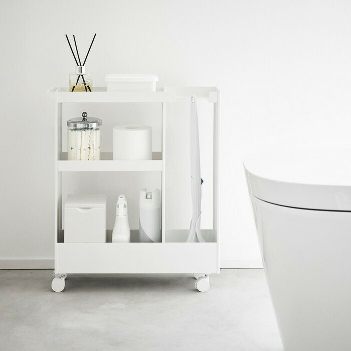 山崎実業 公式 キャスター付きトイレスリムワゴン タワー | ヤマソロ公式