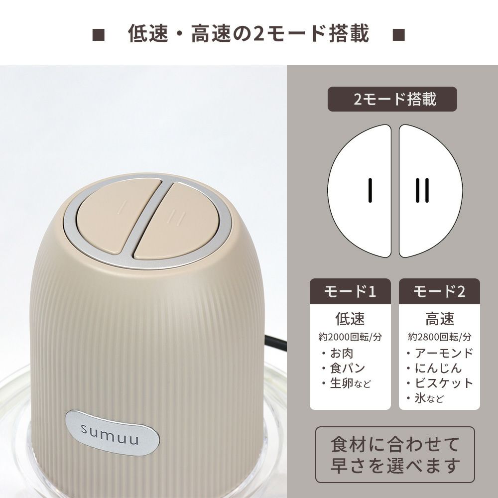 フードプロセッサー ザ ムルル 3アタッチメント sumuu(スムウ